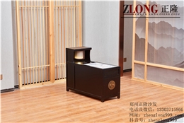 实木带灯茶几