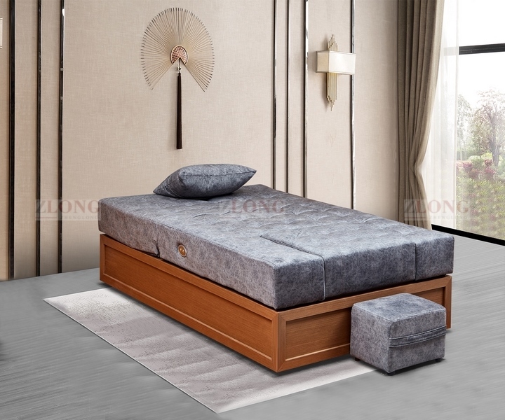 三节按摩床实木底框